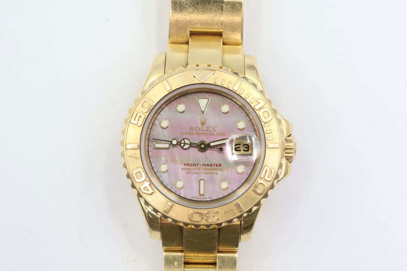 2001 Rolex Yacht-Master Watch: Rolex Yacht-Master, circa early 2000s. Rotating bezel, Oyster case, self-winding automatic movement. Presented with original box.