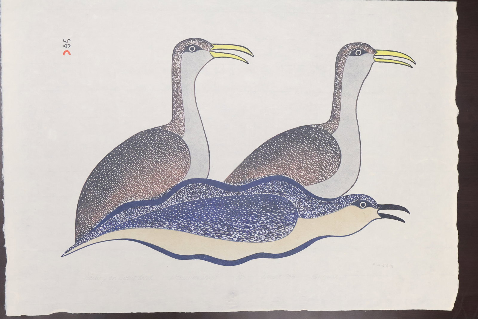 Kenojuak Ashevak, Kinngait - Cape Dorset, (1927-2013) Inuit (1927-2013) (1 of 4)