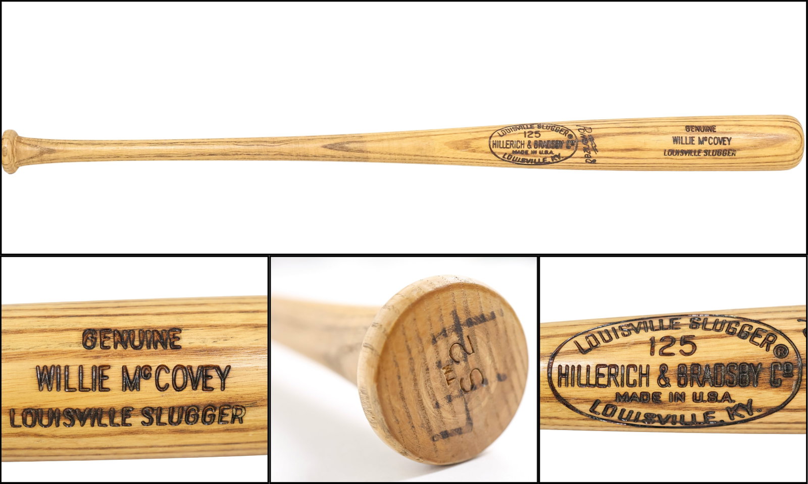 1973-75 Willie McCovey Game-Used Hillerich & Bradsby Louisville Slugger Bat - MEARS A6 (1 of 9)