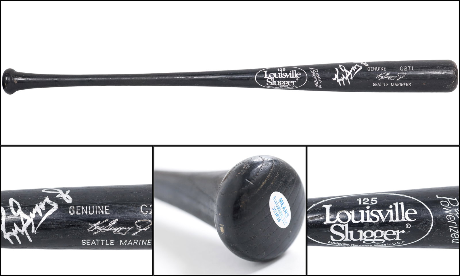 1991-97 Ken Griffey Jr. Game-Used & Signed Louisville Slugger Bat - MEARS A7 - JSA Auto LOA (1 of 10)