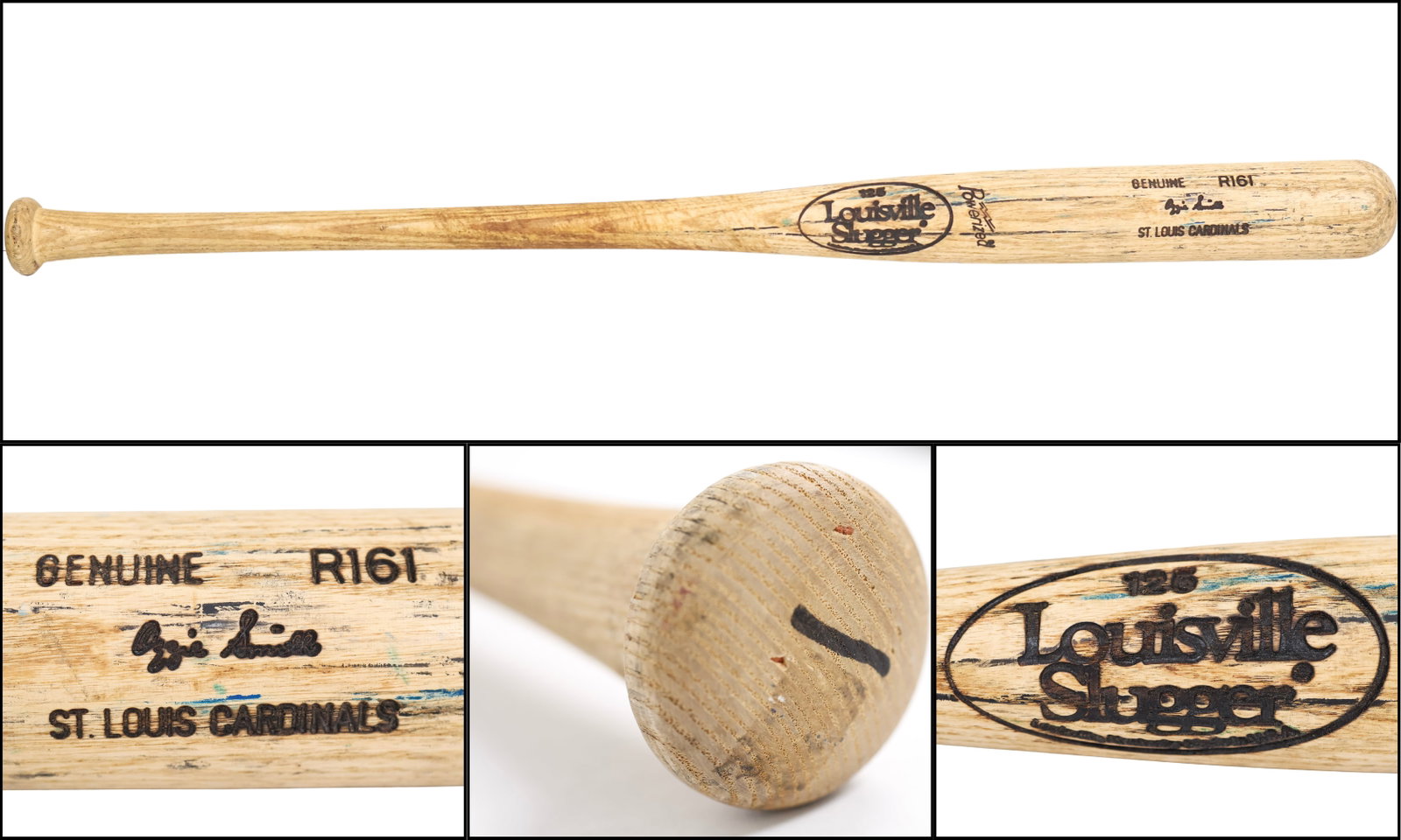 1996 Ozzie Smith Game-Used Louisville Slugger Professional Model Bat - MEARS A10 (1 of 11)