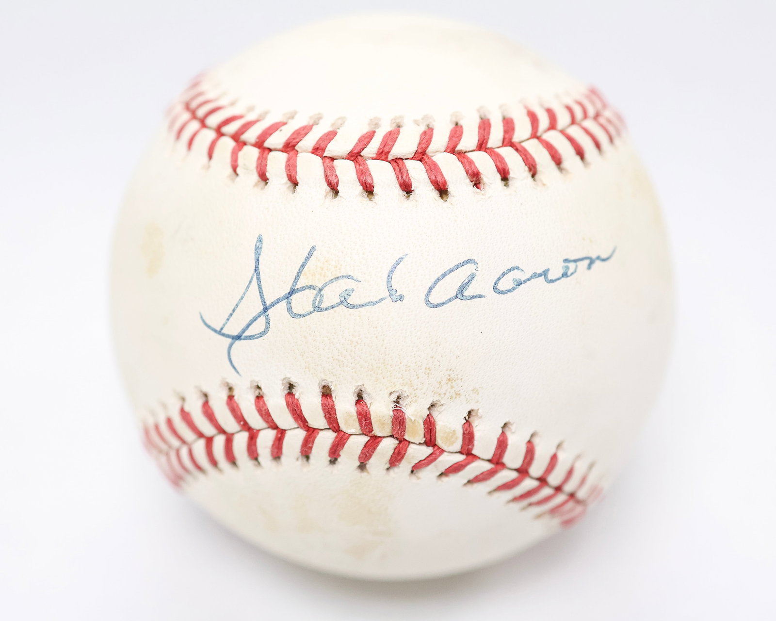 Hank Aaron Signed Official National League Baseball (1 of 3)