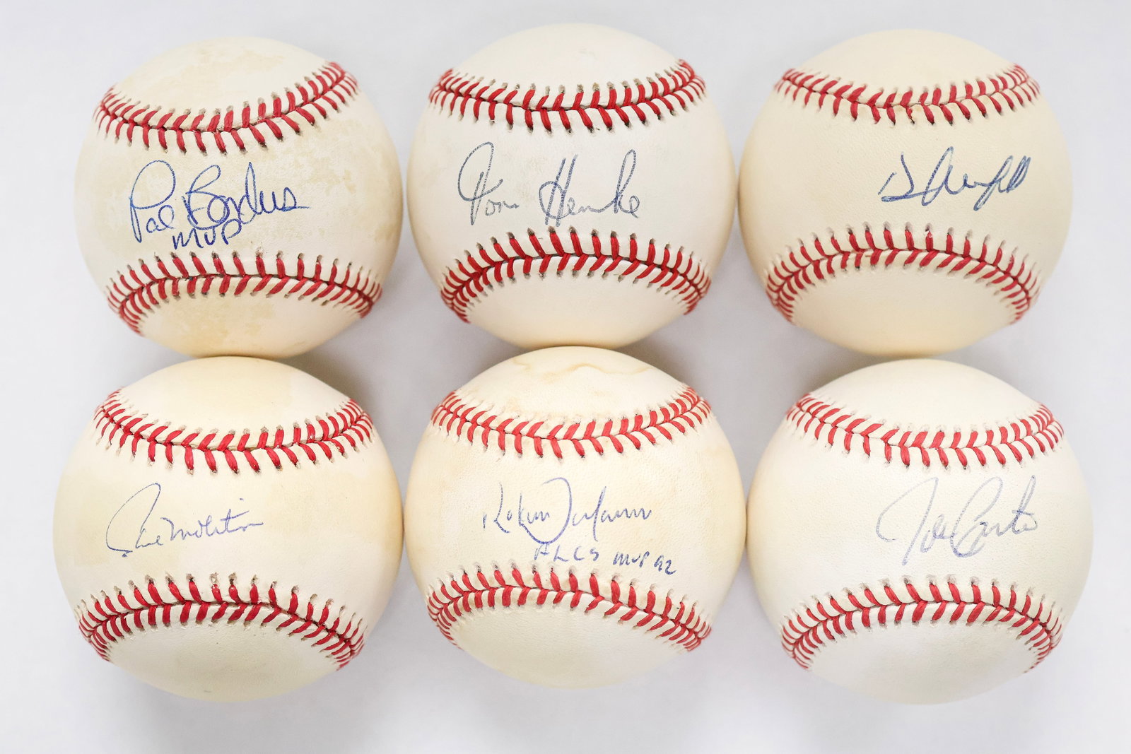 Blue Jays World Series Champions Signed Baseball Collection - Carter, Alomar, Molitor & Others (1 of 2)
