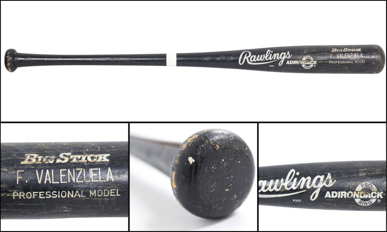 Fernando Valenzuela Game-Used Rawlings Adirondack Bat (1 of 8)