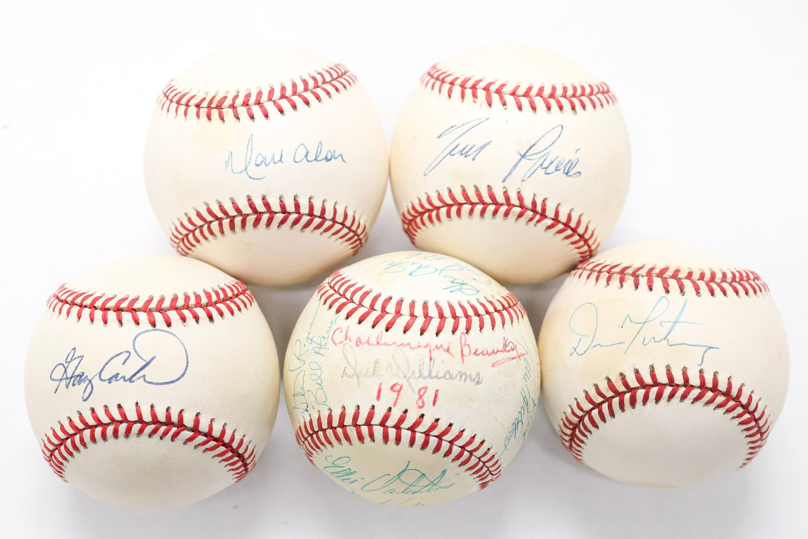 Montreal Expos Signed Baseball Collection Featuring 1981 Team-Signed Ball, Raines, Carter & Others (1 of 10)