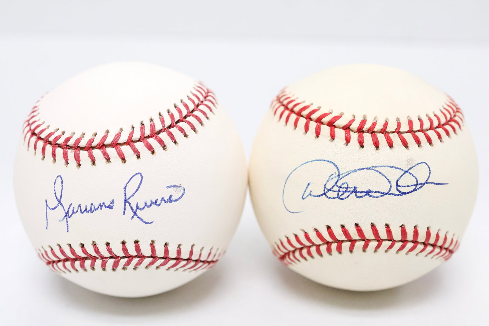 Derek Jeter & Mariano Rivera Signed Baseball Pair - Yankees Legends (1 of 3)