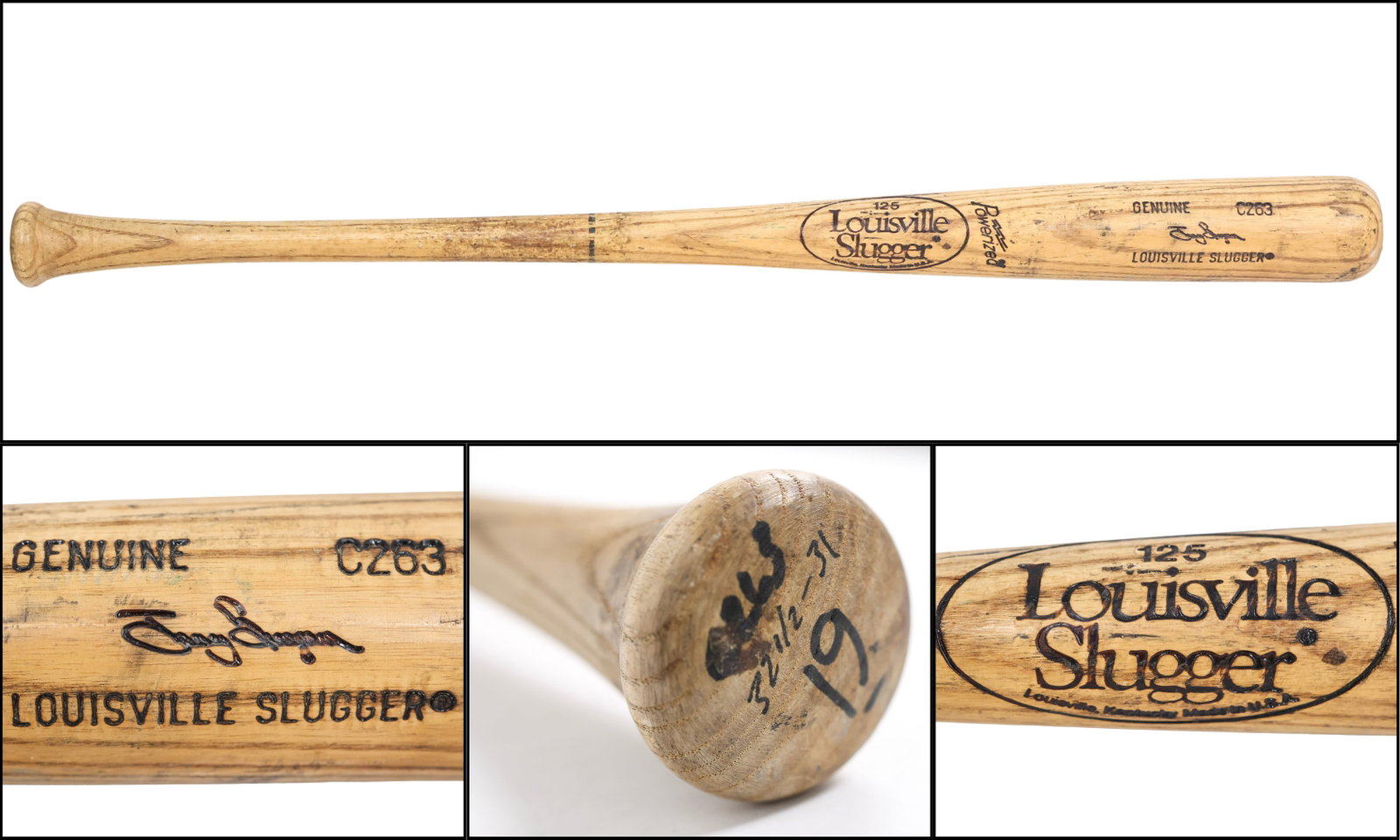 1986-89 Tony Gwynn Game-Used Louisville Slugger Professional Model Bat - MEARS A10 - Elite HOF Gamer (1 of 10)