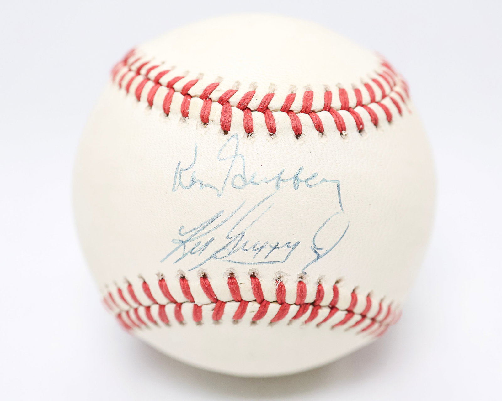 Ken Griffey Jr. & Ken Griffey Sr. Dual-Signed Official American League Baseball (1 of 3)