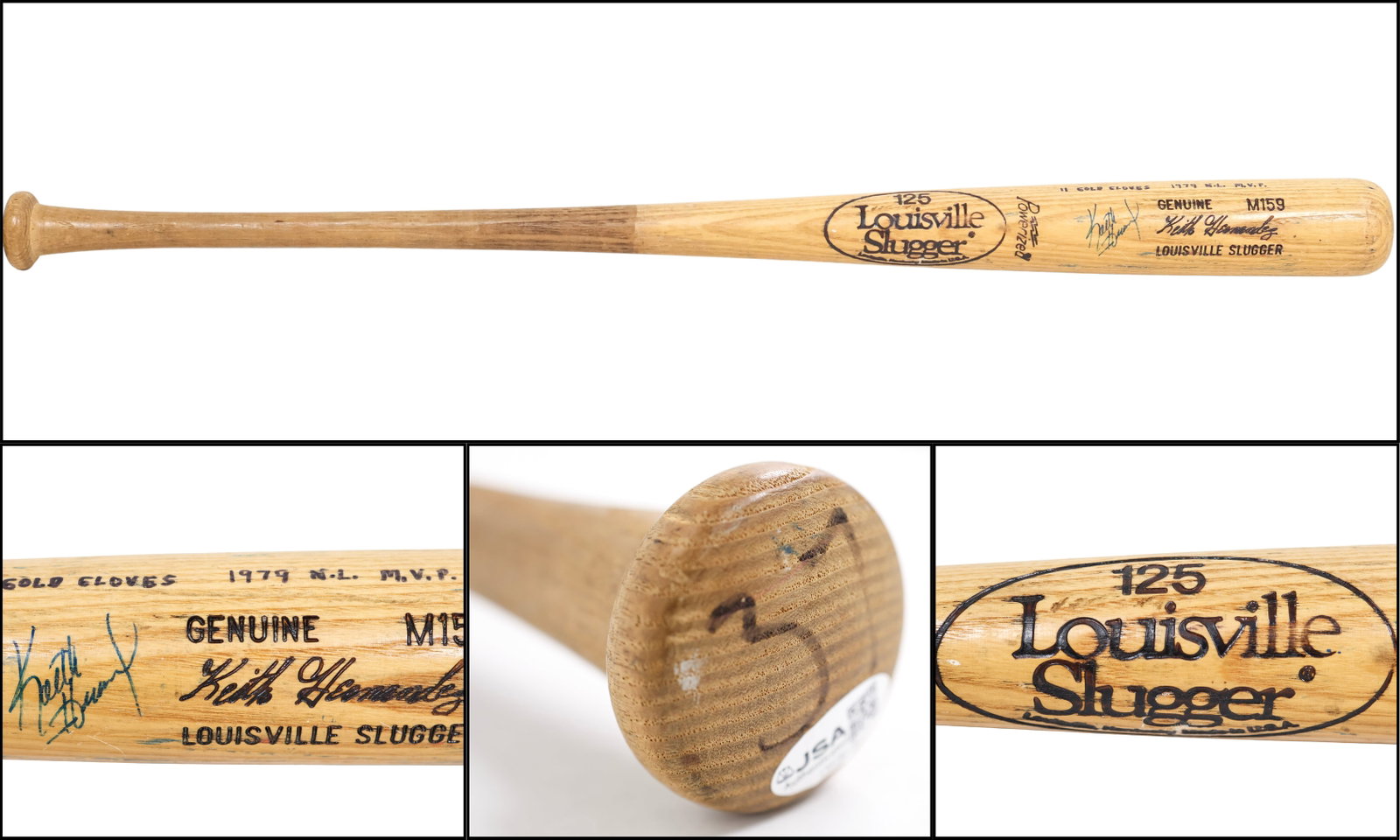 Keith Hernandez Game-Used & Signed Louisville Slugger Bat (1 of 9)