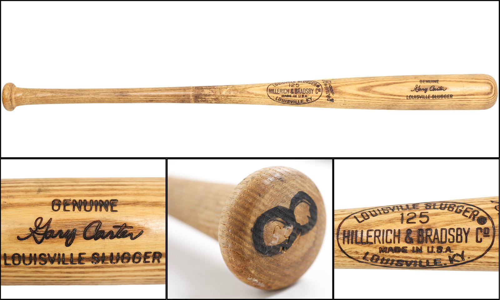 1974-75 Gary Carter Rookie-Era Game-Used Hillerich & Bradsby Professional Model Bat - MEARS A10 (1 of 10)