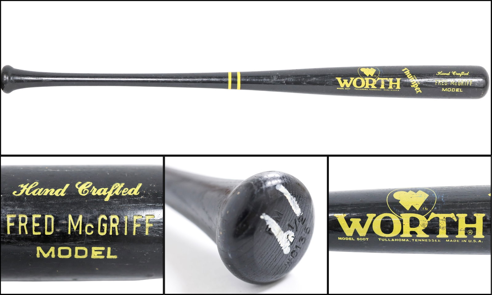 Fred McGriff Game-Used Worth 'Thumper' Model Bat (1 of 9)