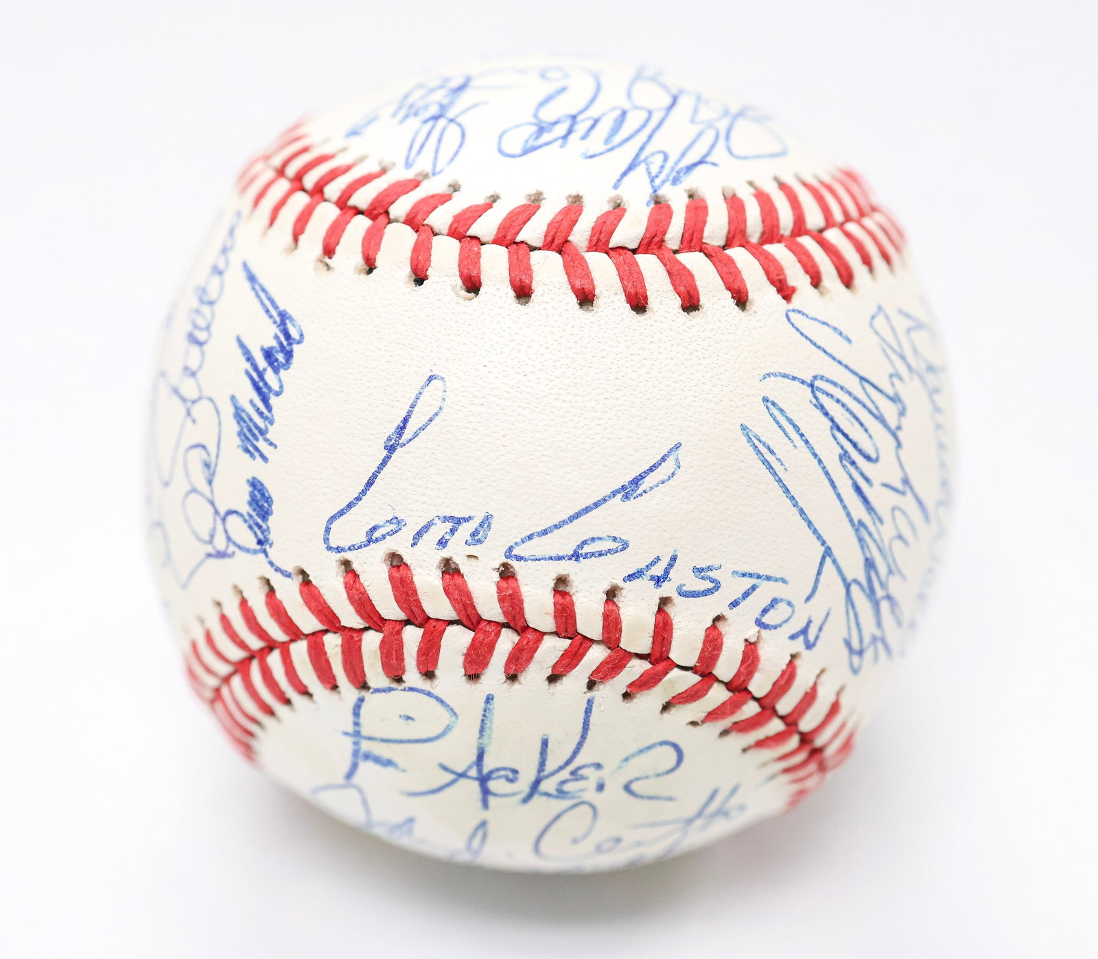 1990 Toronto Blue Jays Team-Signed Baseball - Gaston, Henke, Steib, McGriff, Borders - 29 Autos (1 of 6)