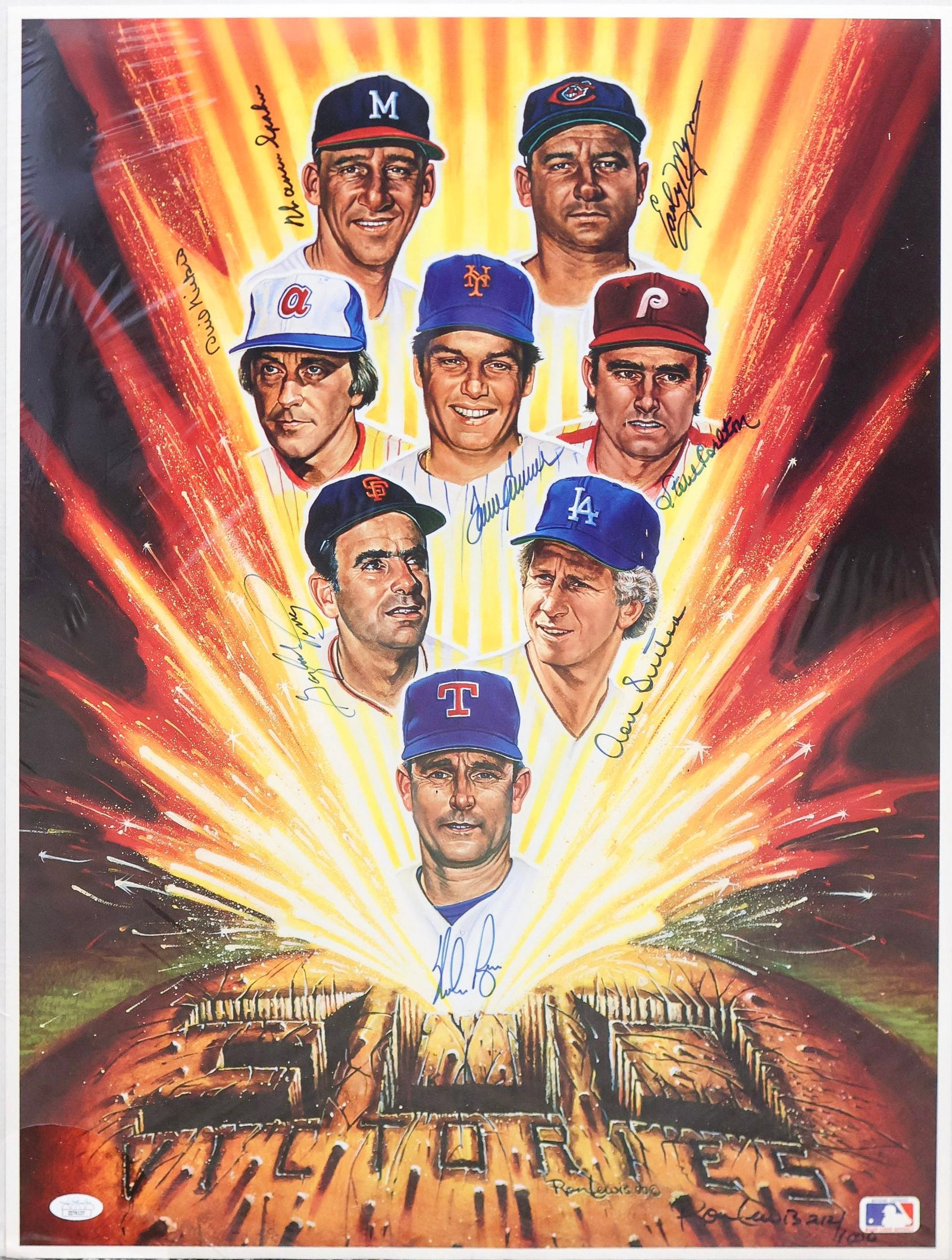 '300 Victories' Multi-Signed HOF Pitchers Limited Edition Print /1000 - Ryan, Seaver, Spahn & More (1 of 6)