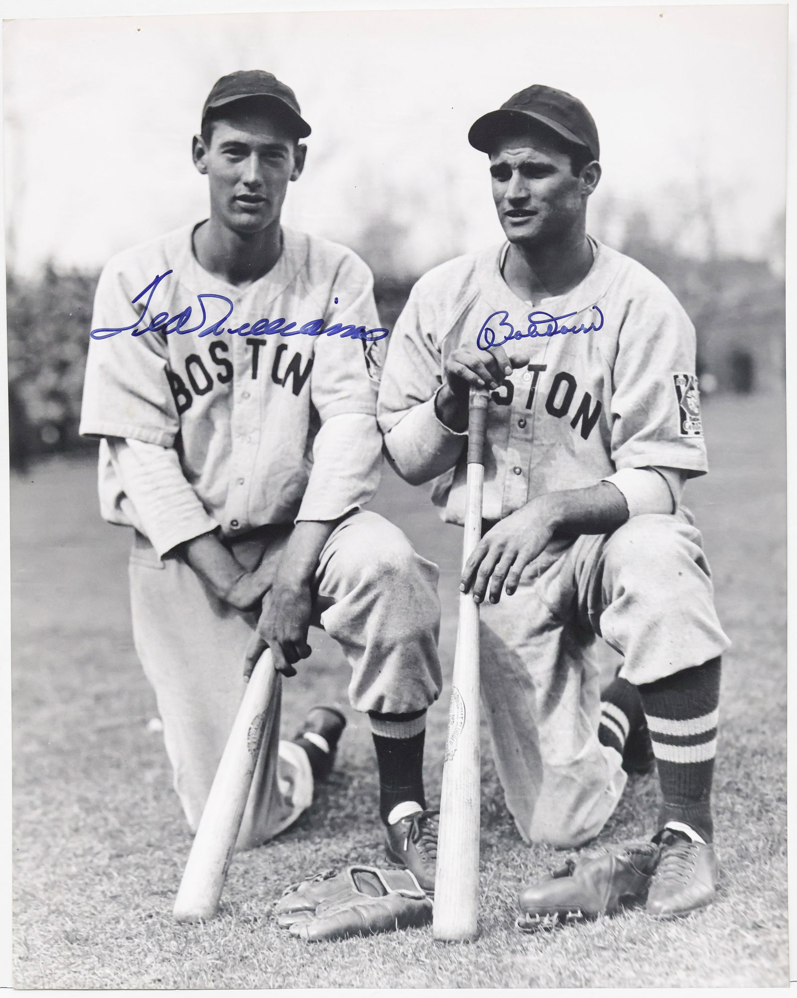 Ted Williams & Bobby Doerr Dual-Signed Boston Red Sox Photo (1 of 2)