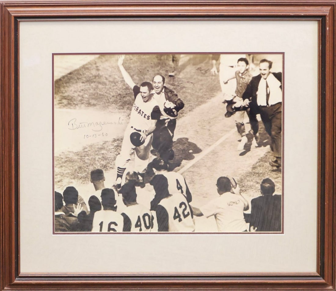 Bill Mazeroski Signed '1960 World Series Hero' Framed Photograph (1 of 3)
