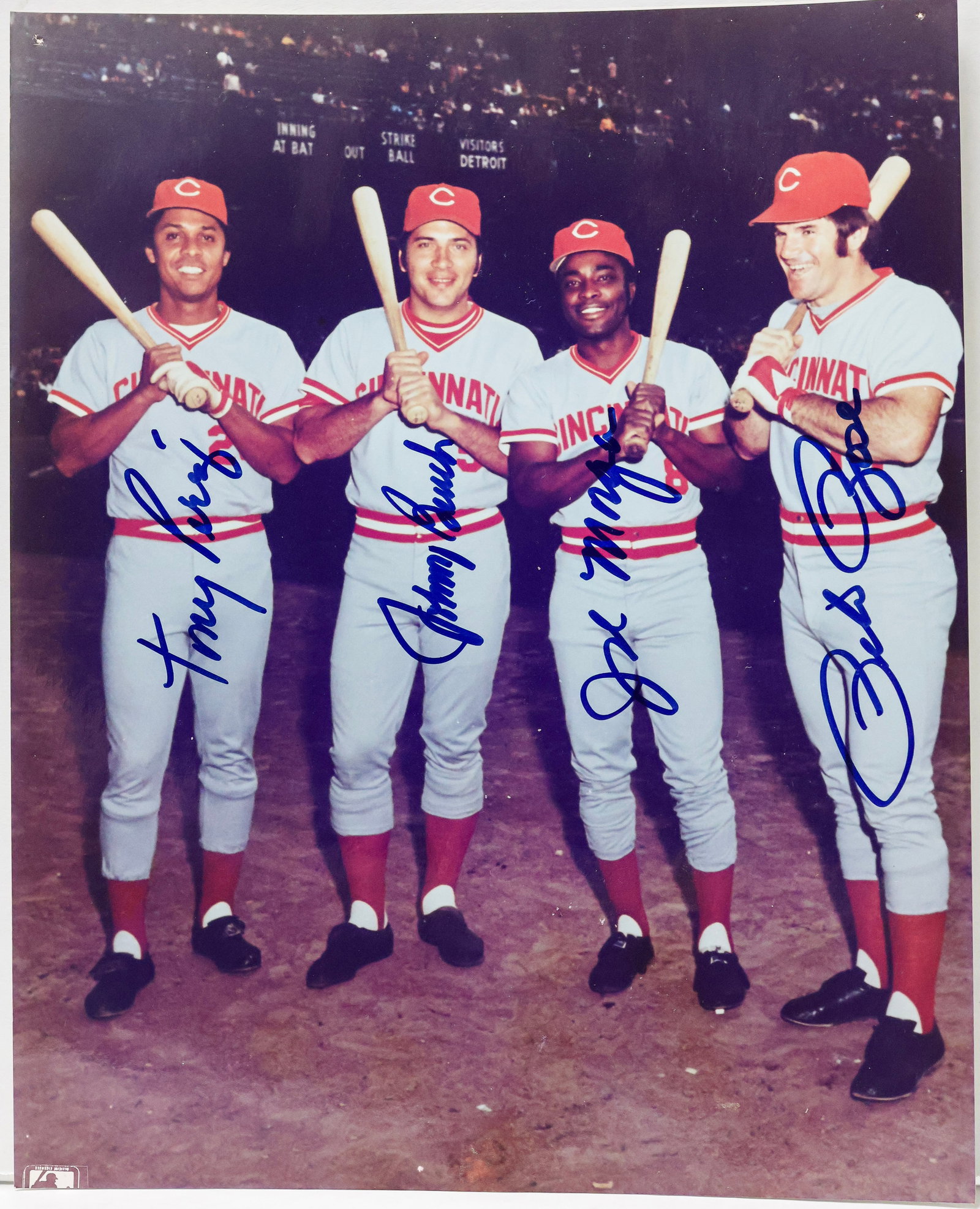 Cincinnati Reds 'Big Red Machine' Multi-Signed Photograph - Rose, Bench, Morgan, & Perez (1 of 2)