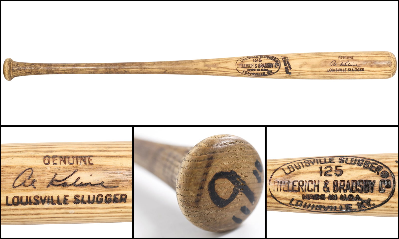 1974 Al Kaline Game-Used Hillerich & Bradsby Louisville Slugger Professional Model Bat - MEARS A10 (1 of 10)