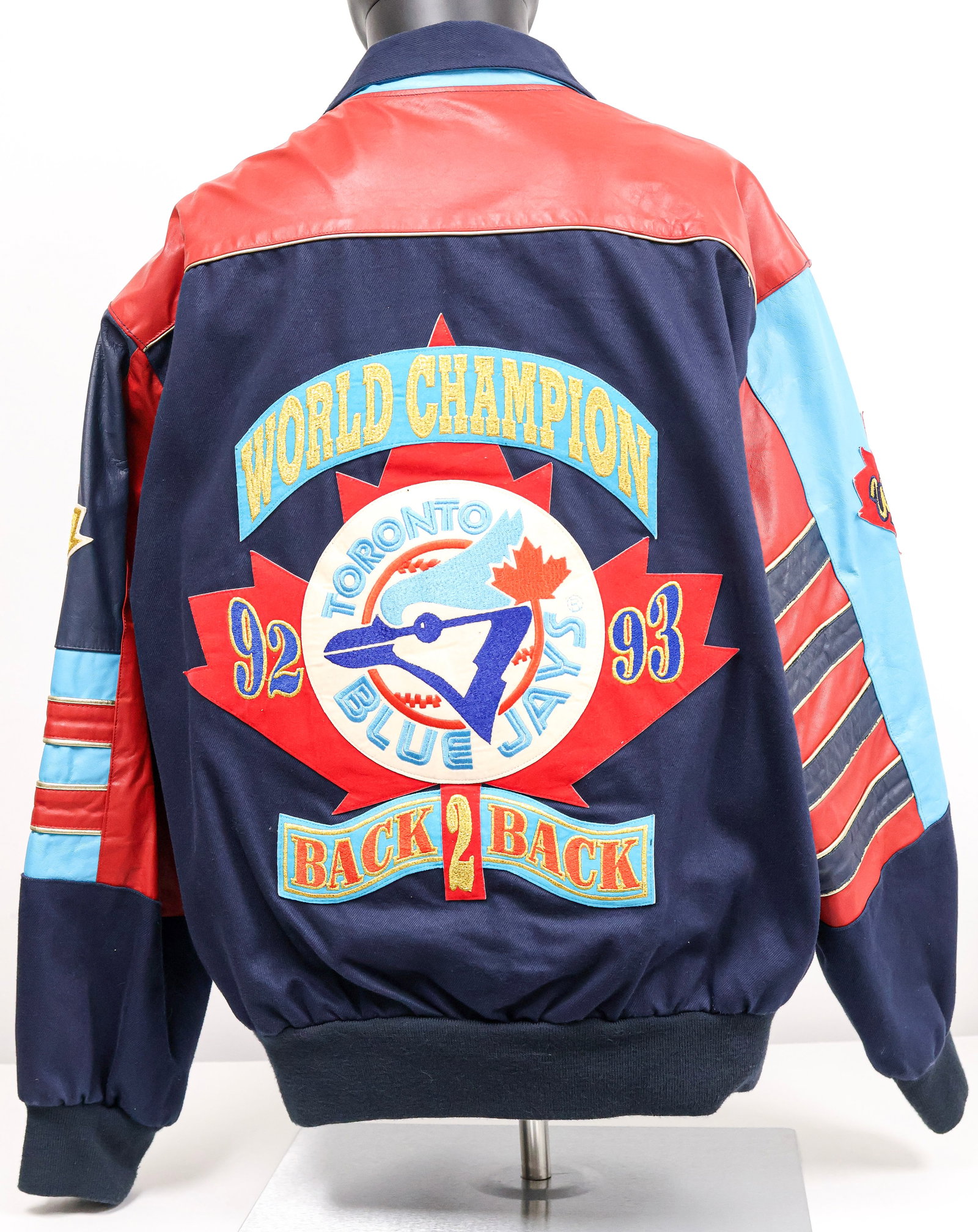 1993 Toronto Blue Jays Back-to-Back World Series Champions Jeff Hamilton Jacket (1 of 6)