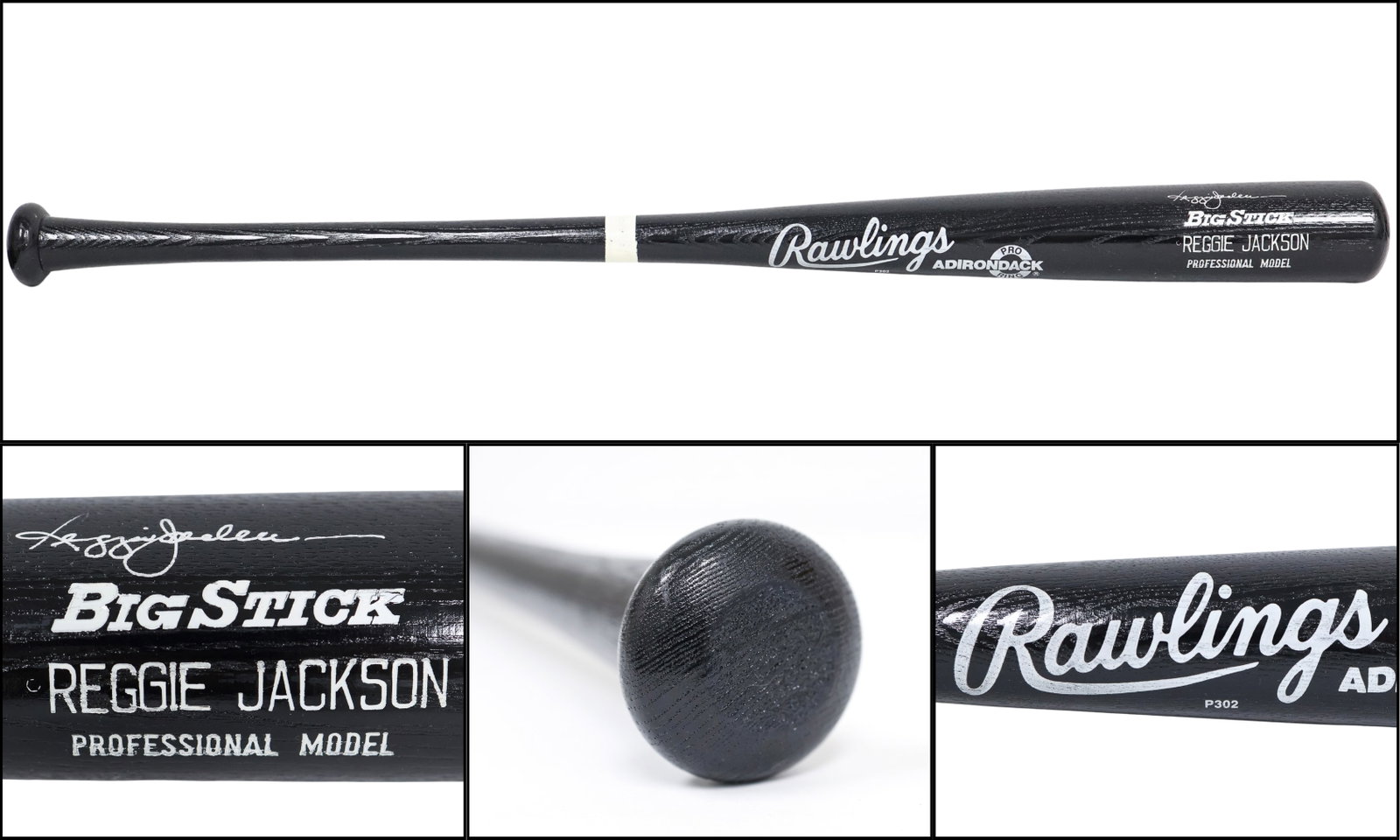 Reggie Jackson Signed Rawlings 'Big Stick' Bat (1 of 7)
