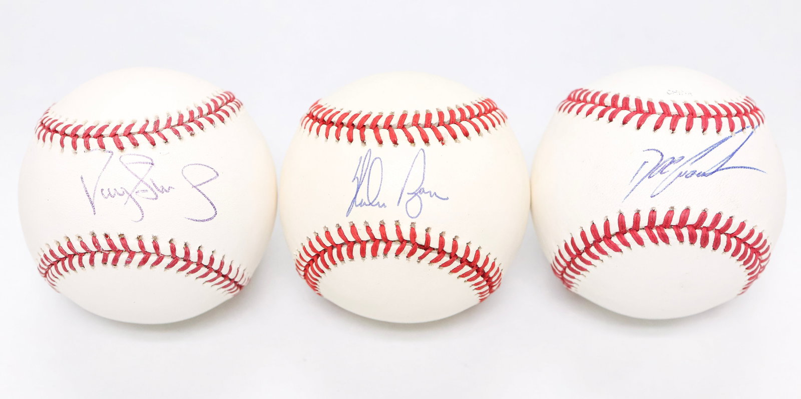 New York Mets Stars Signed Baseball Lot - Ryan, Strawberry, & Gooden (1 of 4)