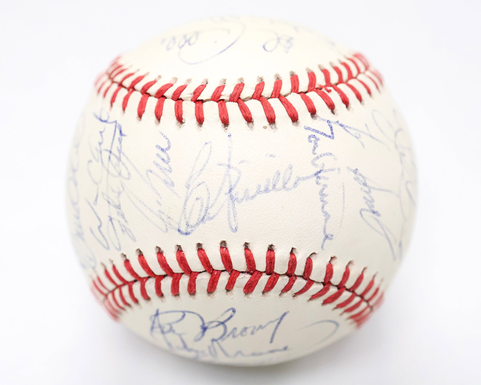 Multi-Signed O.A.L. Baseball Featuring Ozzie Smith, Eddie Murray, Andre Dawson, & More - 29 Autos (1 of 6)