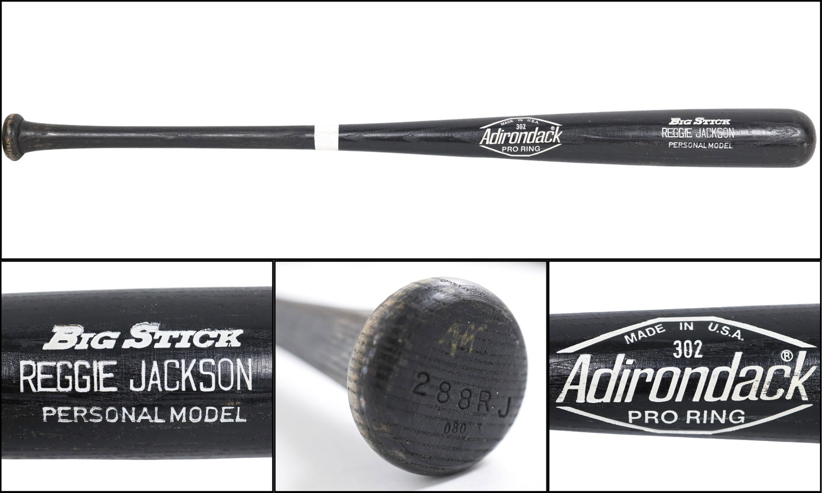 1983 Reggie Jackson Game-Used Adirondack 'Big Stick' Professional Model Bat – MEARS A6 (1 of 10)