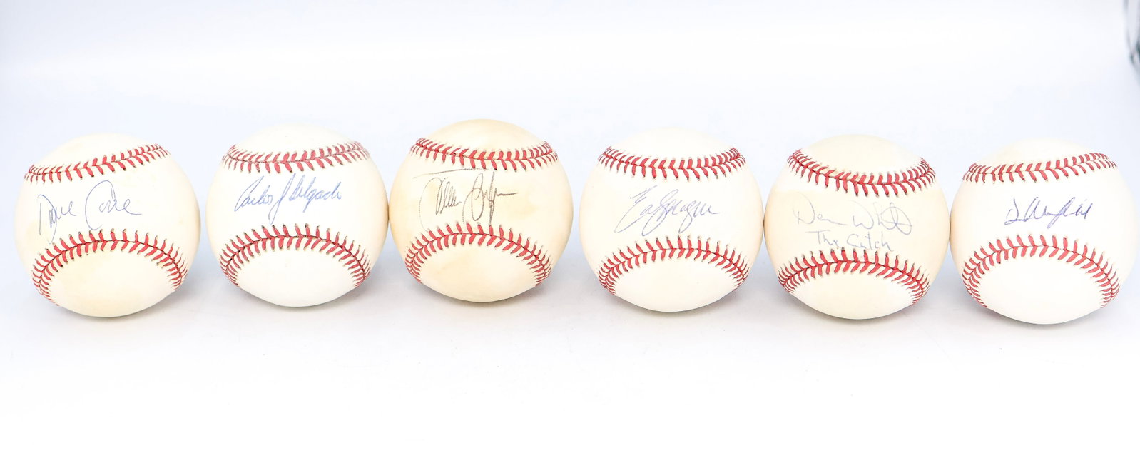 Toronto Blue Jays Signed Baseball Collection - Winfield, Delgado, White, Cone, Guzman & Sprague (1 of 3)
