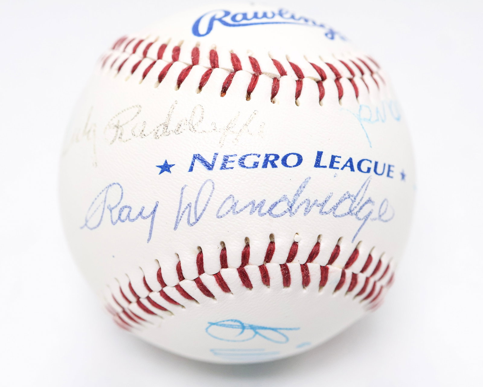 Multi-Signed Negro League Legends Baseball - Dandridge, Irvin, Leonard, Radcliffe, Wright, Lockett (1 of 7)
