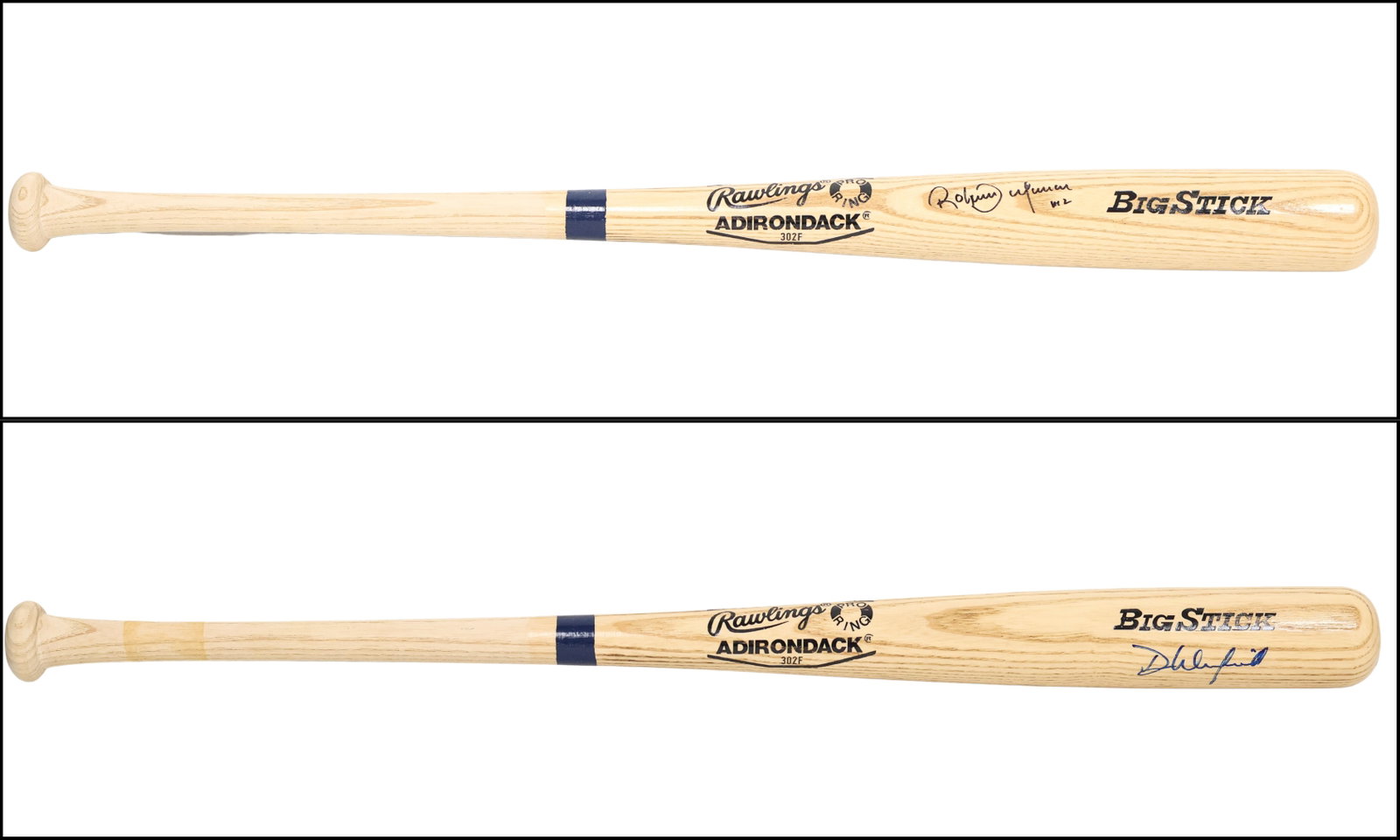 Roberto Alomar & Dave Winfield Signed Rawlings Adirondack Bat Pair – HOF Blue Jays Collection (1 of 11)