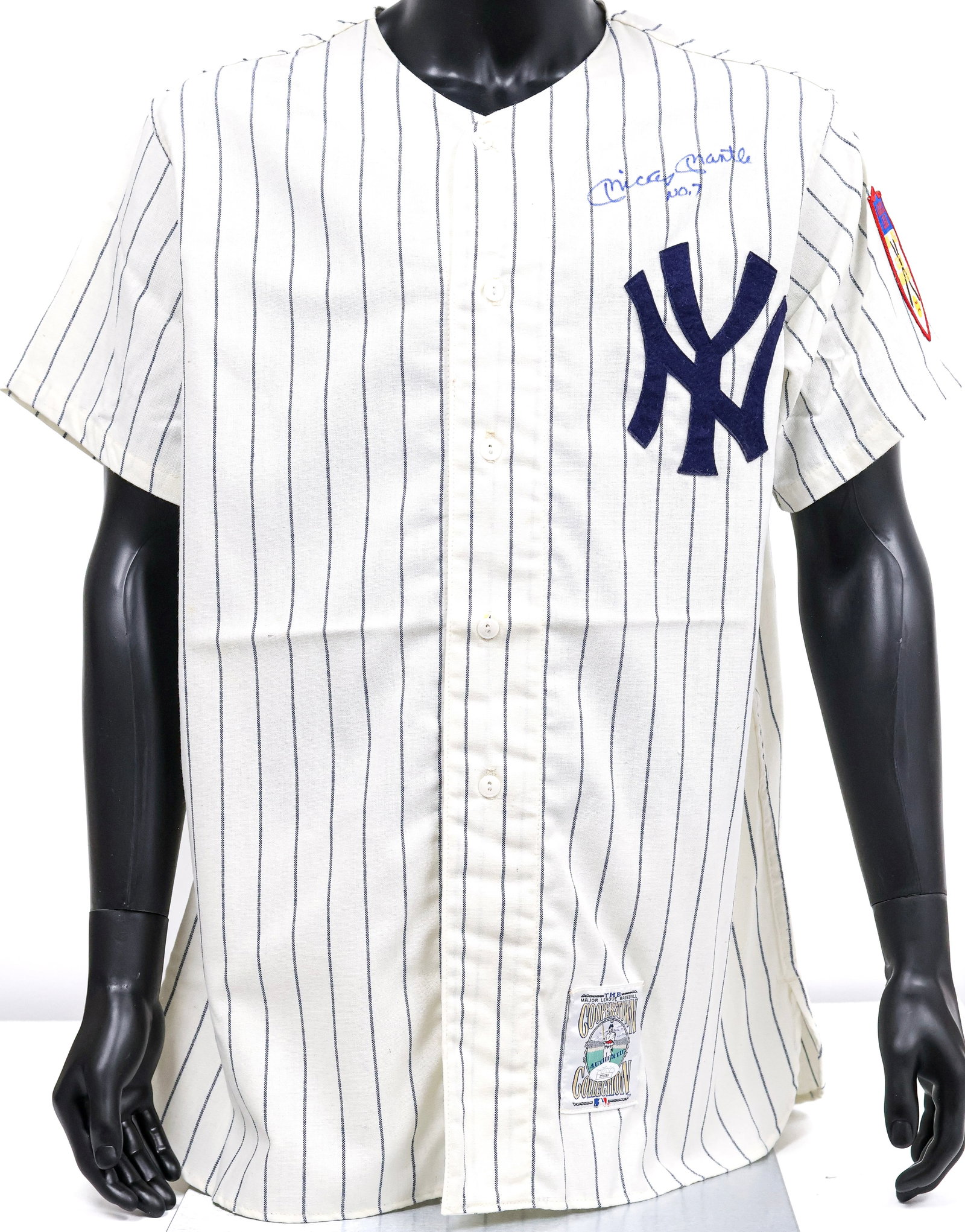 Mickey Mantle Signed Mitchell & Ness New York Yankees Jersey (1 of 5)