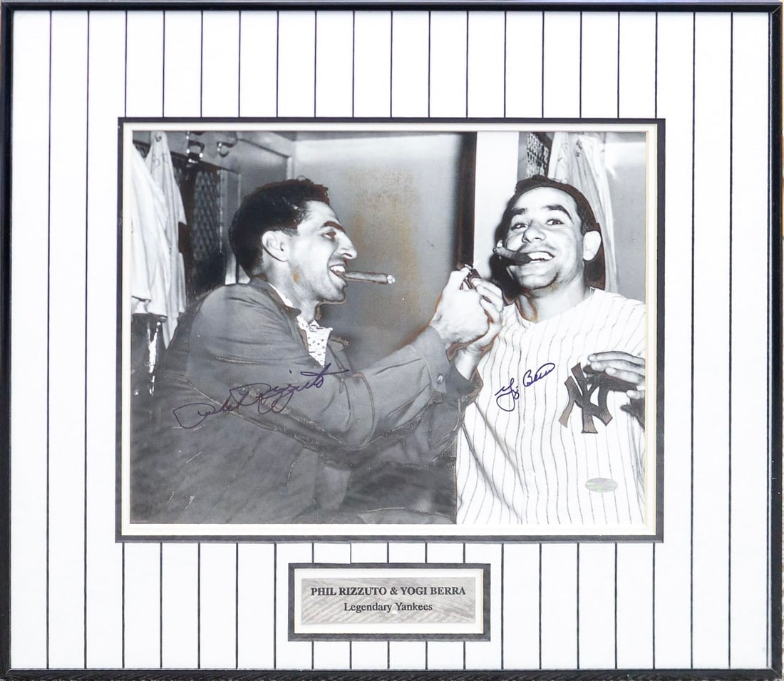 Phil Rizzuto & Yogi Berra Dual-Signed Photograph - New York Yankees Legends (1 of 5)