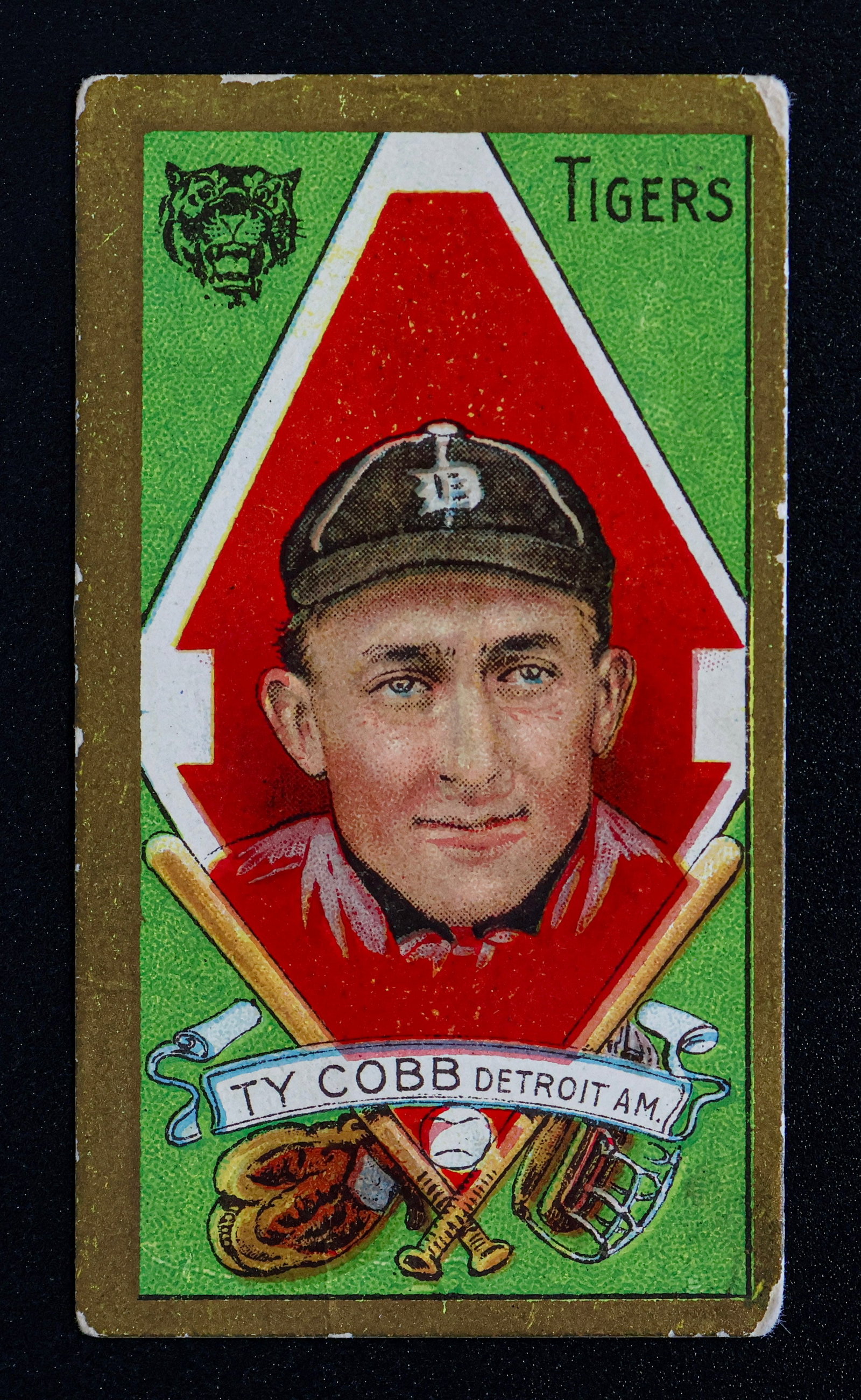 1911 T205 Gold Border Ty Cobb – Hassan Cigarettes Back (1 of 2)