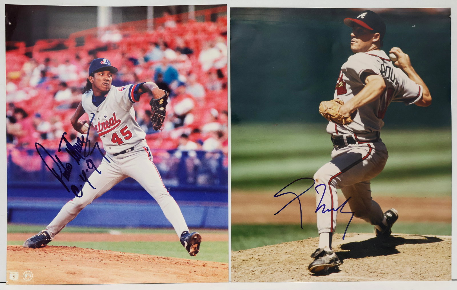 Hall of Fame Pitchers Signed Photograph Collection – Pedro Martínez & Greg Maddux (1 of 3)