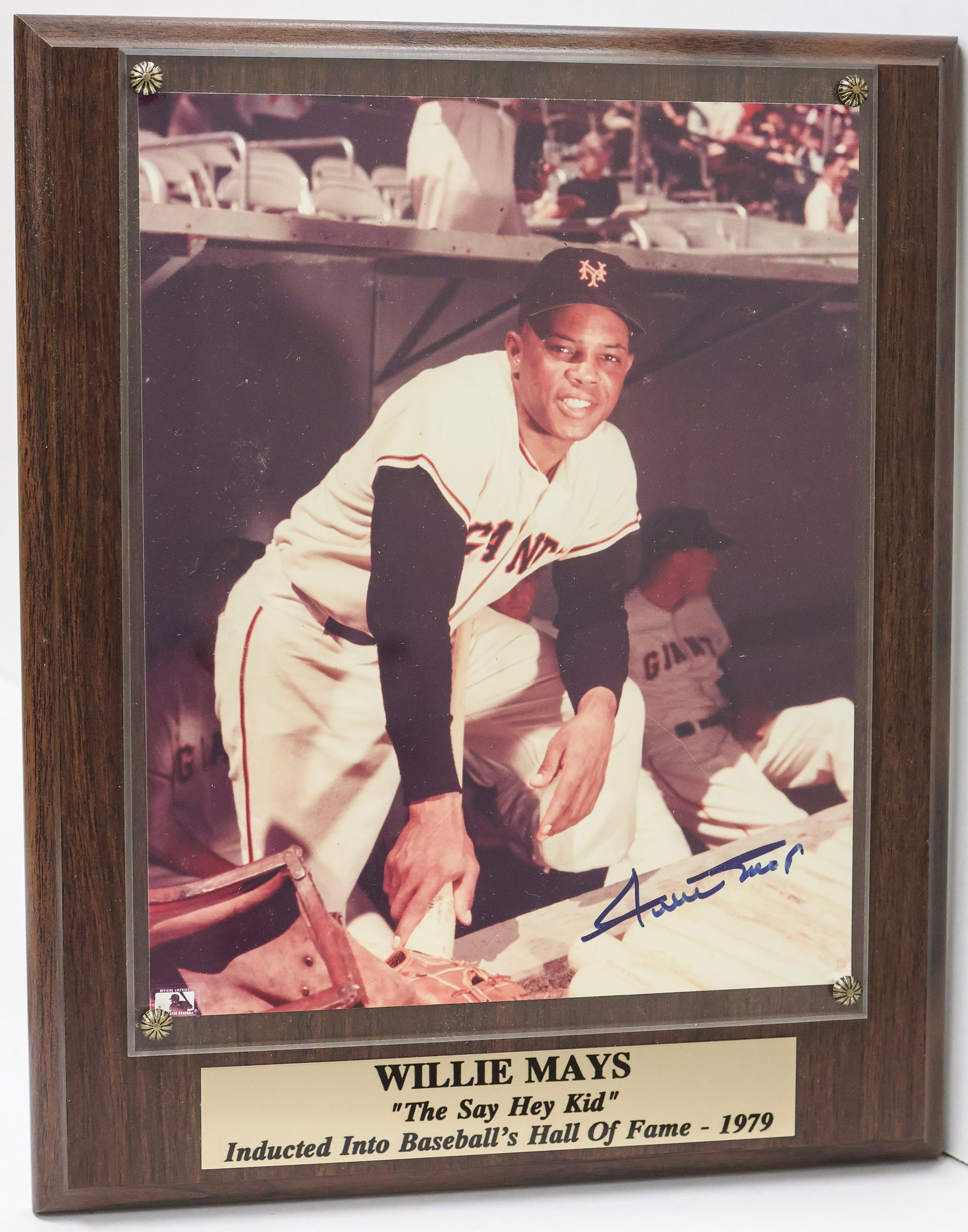 Willie Mays Signed Framed Display Photo (1 of 4)