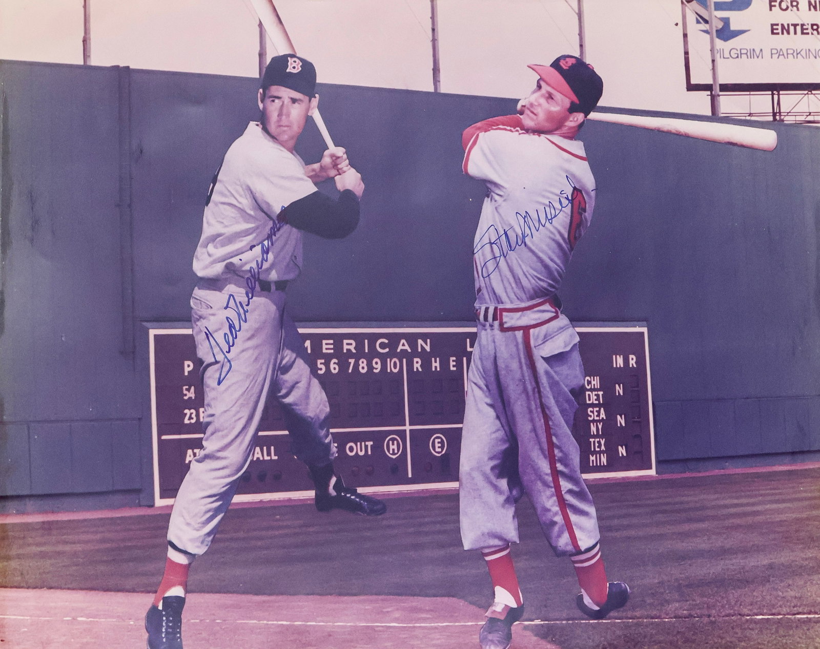 Ted Williams & Stan Musial Dual-Signed Photograph (1 of 4)