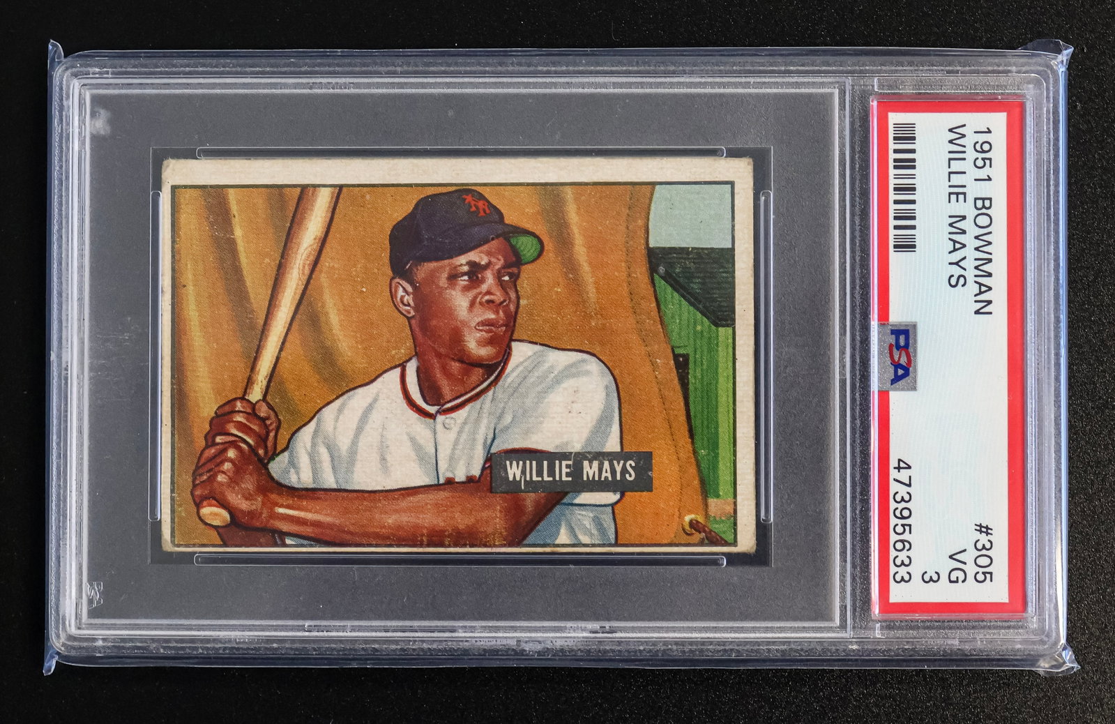 Willie Mays 1951 Bowman Rookie #305 - PSA 3 (1 of 3)