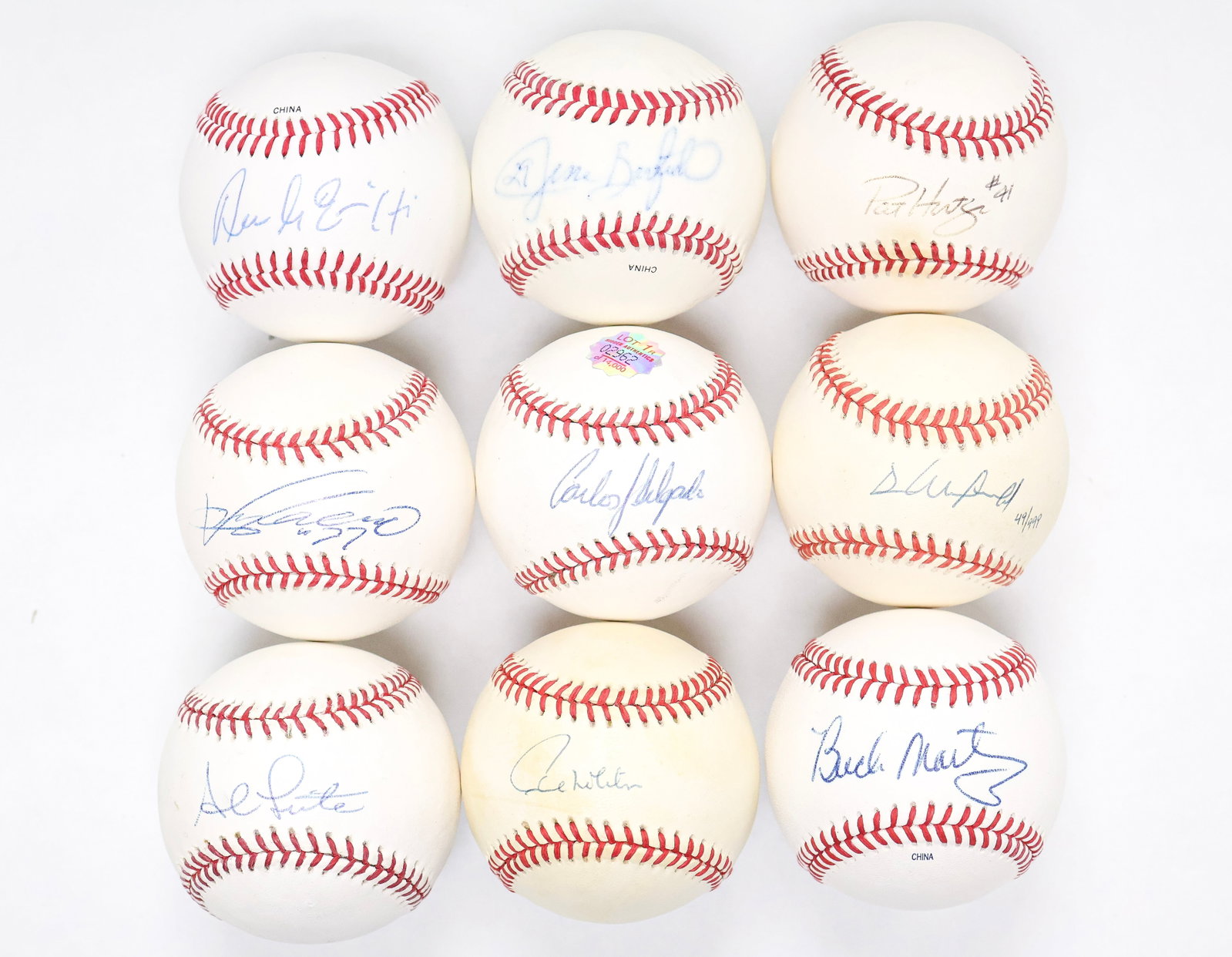 Toronto Blue Jays Stars Signed Baseball Lot - Guerrero Jr. Delgado, Molitor, Winfield, Leiter & More (1 of 4)