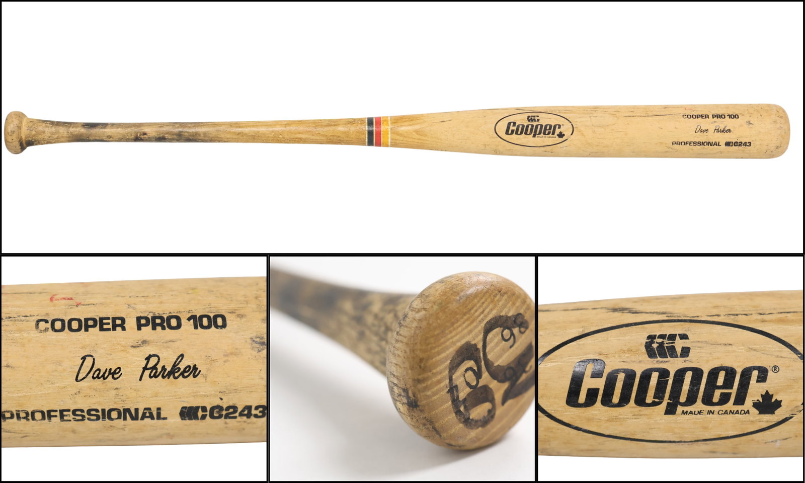Dave Parker Game-Used Cooper Pro 100 Bat (1 of 8)