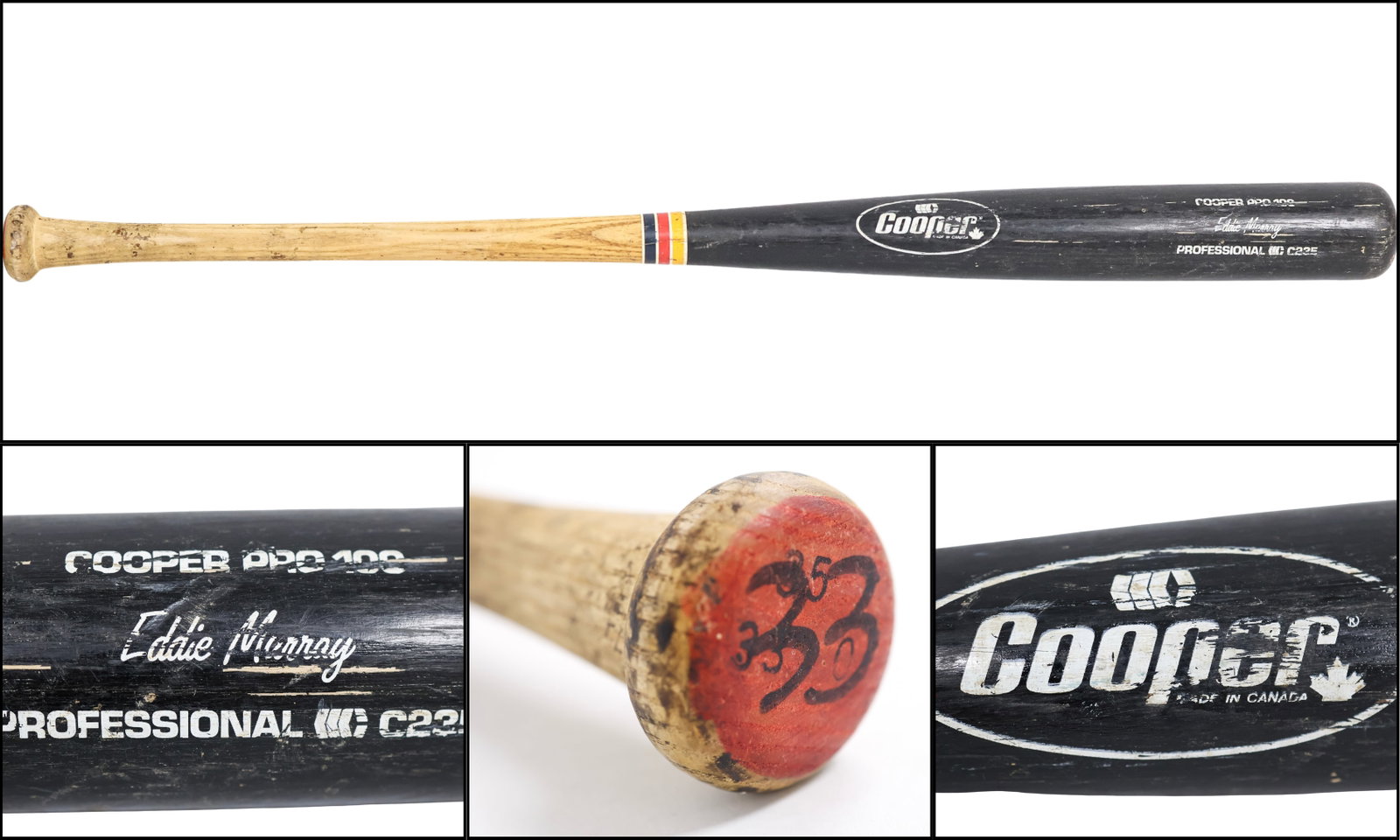 1989-91 Eddie Murray Game-Used Cooper Pro 100 Professional Model Bat – MEARS A10 (1 of 11)