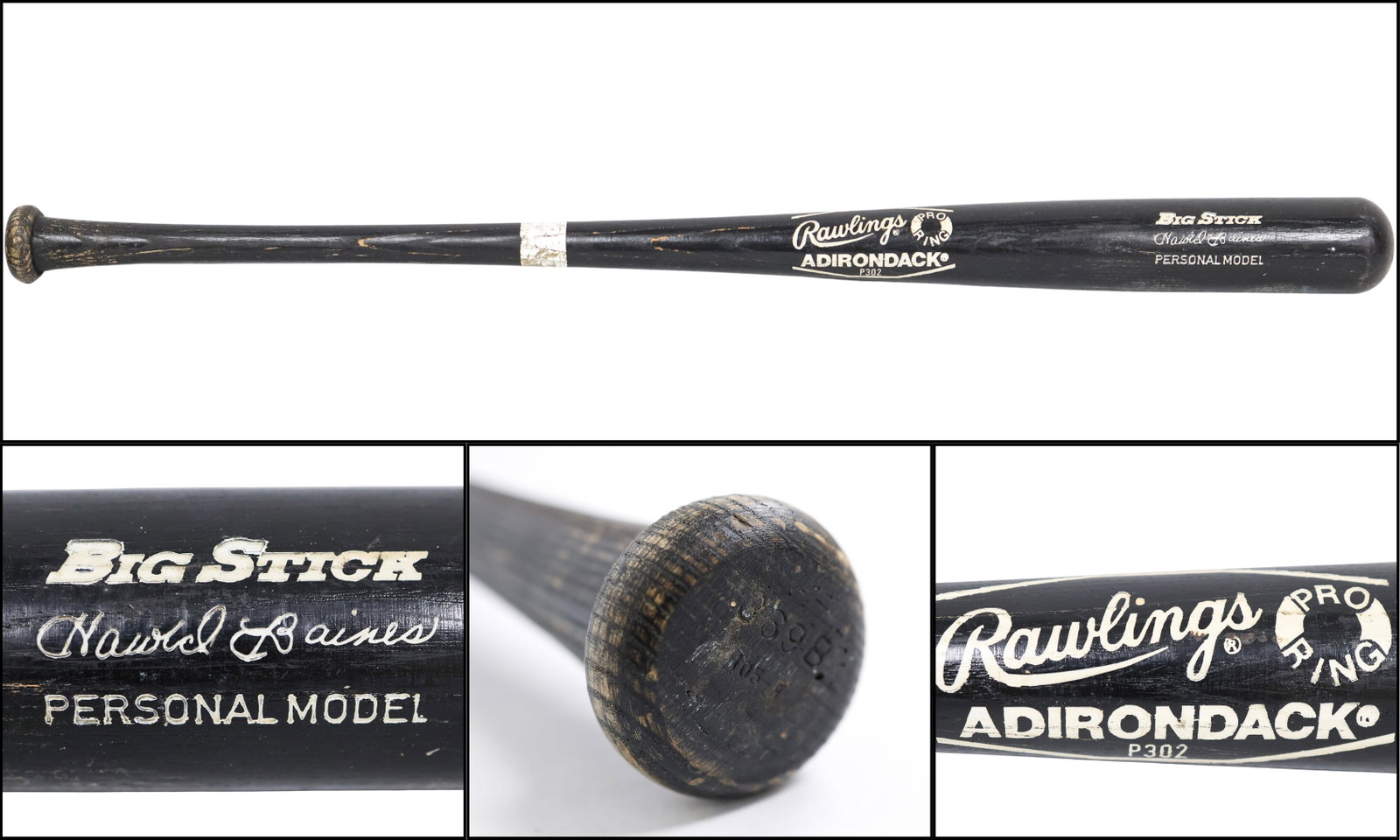 Harold Baines Game-Used Rawlings Adirondack 'Big Stick' Bat (1 of 8)