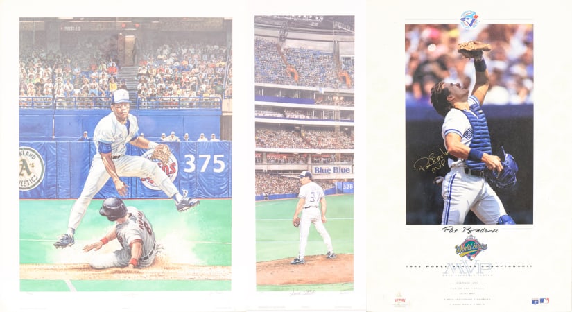 Toronto Blue Jays Signed Photo Lot - Alomar, Borders, & Steib (1 of 9)
