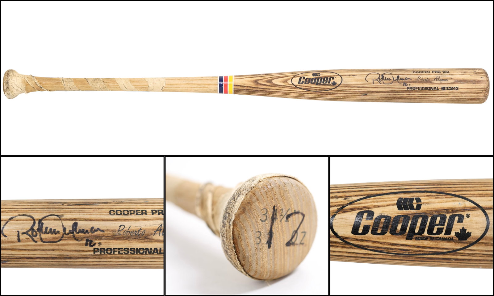 Roberto Alomar Game-Used & Signed Cooper Pro 100 Bat (1 of 9)