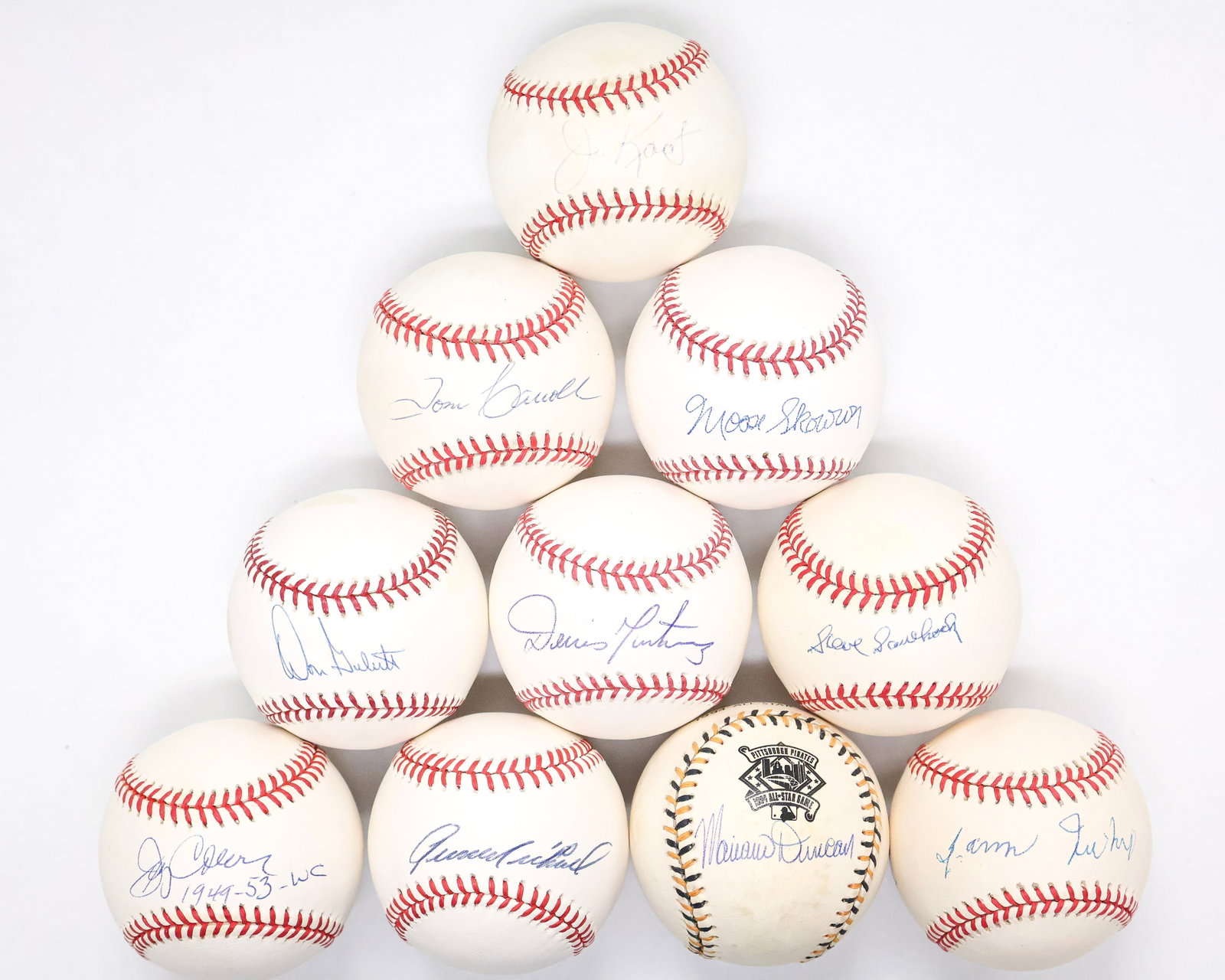 MLB Signed Baseball Collection - Veteran Players - Martinez, Kaat, Skowron & More (1 of 5)