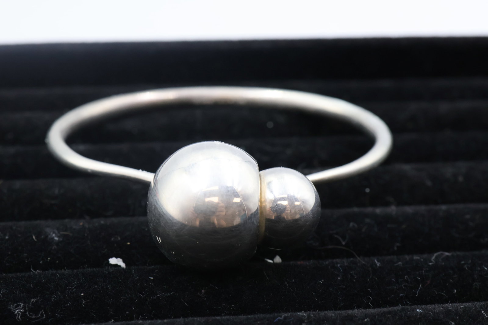Georg Jensen Sterling Silver Cave bangle - 2