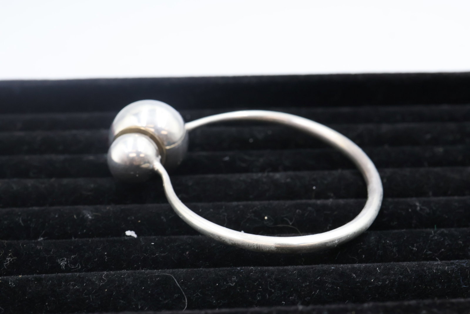 Georg Jensen Sterling Silver Cave bangle - 3