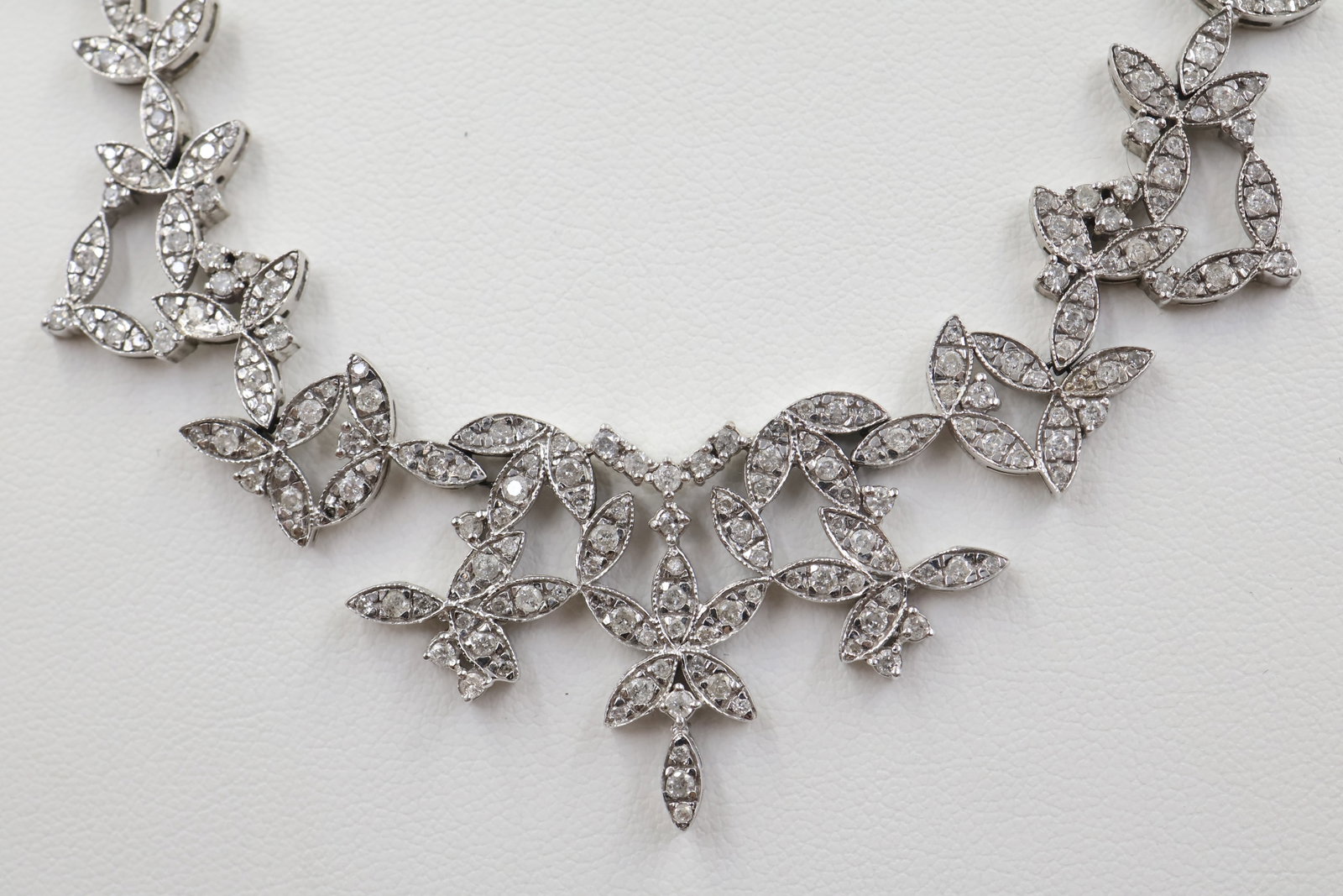 14k White Gold & Diamond Necklace (1 of 4)