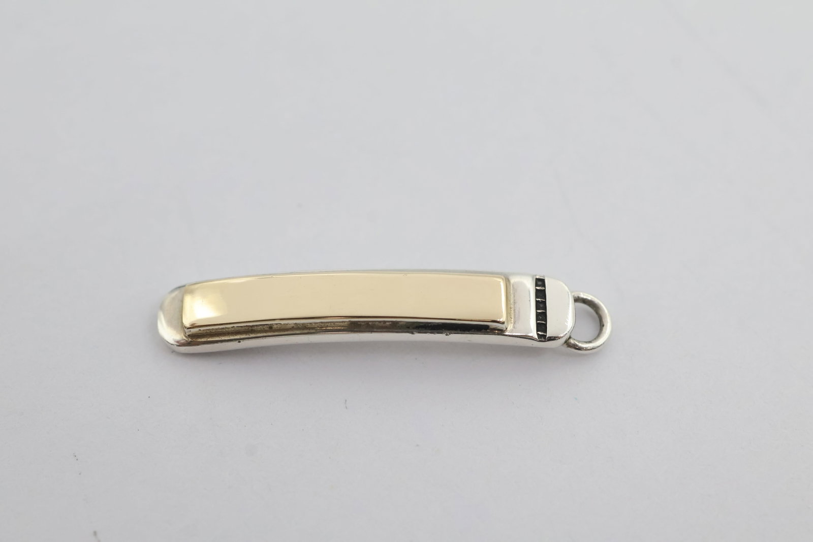 Zuni Sterling Silver & 14K Gold Pendant: Zuni Sterling Silver & 14K Gold Pendant 2.06 grams