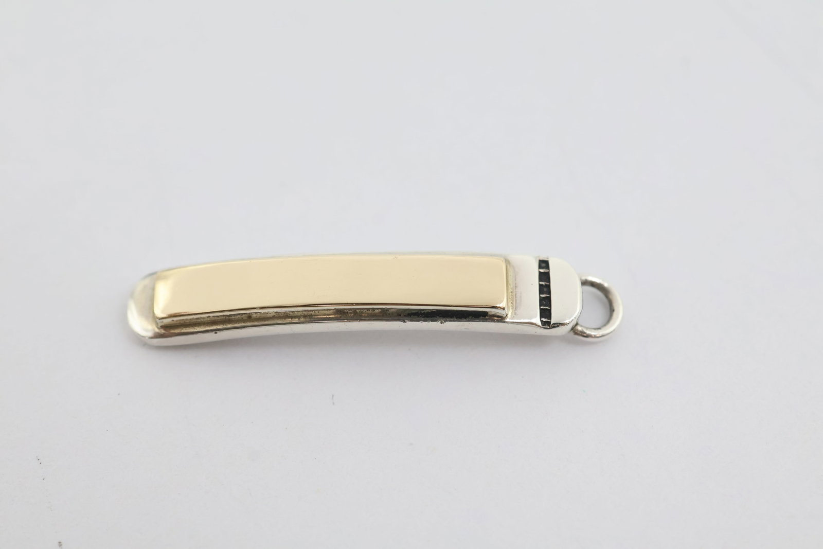 Zuni Sterling Silver & 14K Gold Pendant: Zuni Sterling Silver & 14K Gold Pendant 2.06 grams