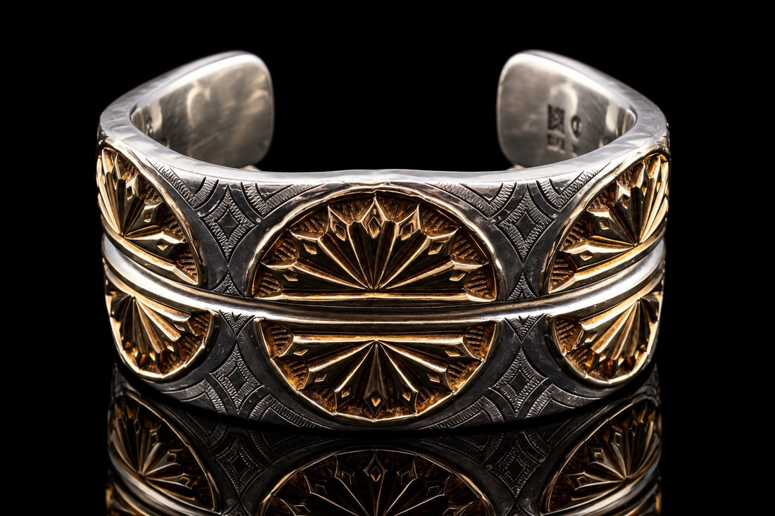 Greek Seminole Set of Two Handmade Cuffs (1 of 3)