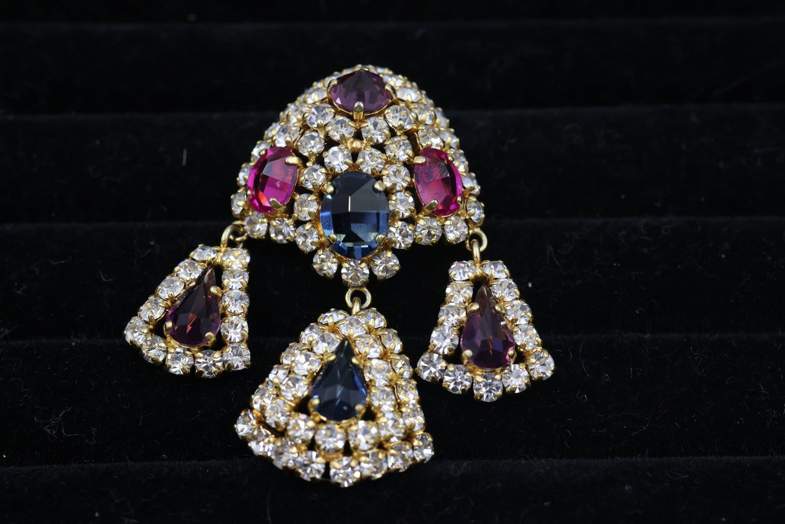 Christian Dior Gold Toned Tutti Frutti Brooch (1 of 2)